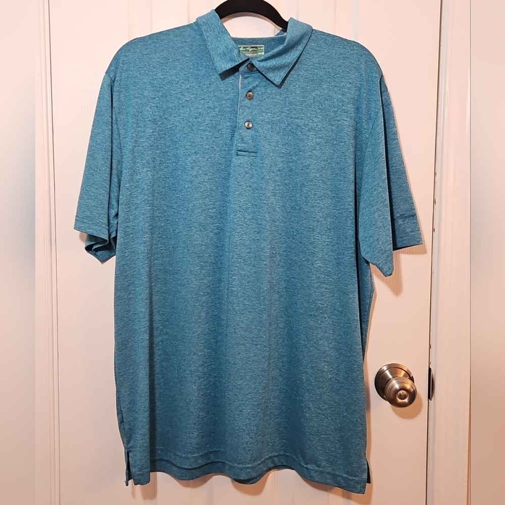 Ben Hogan Polo Shirt Men's XL Teal Short Sleeve
